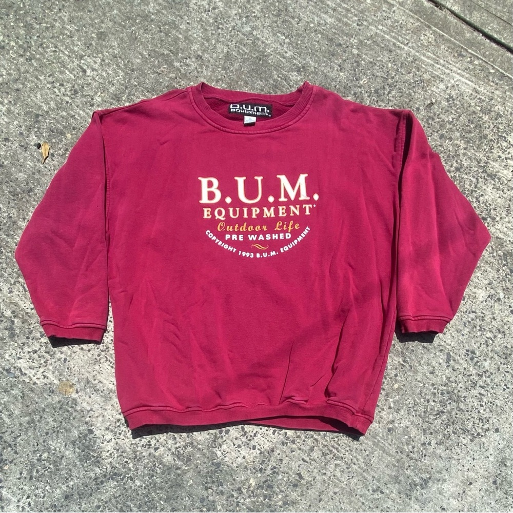 Vintage 90d Bum equipment crewneck sweatshirt
